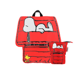 Mochila y Lapicera Snoopy Casa Roja