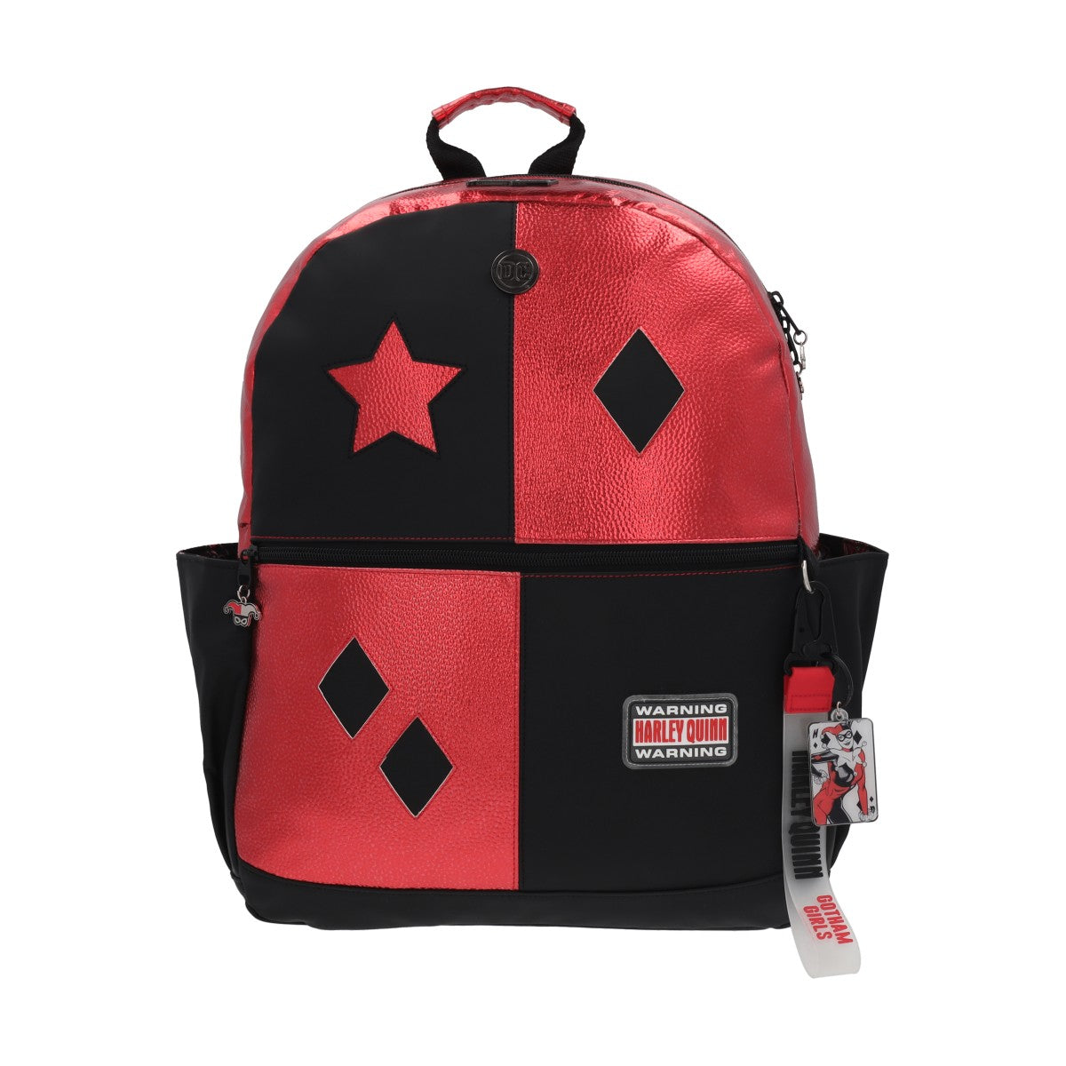 Mochila Harley Quinn rojo y negro