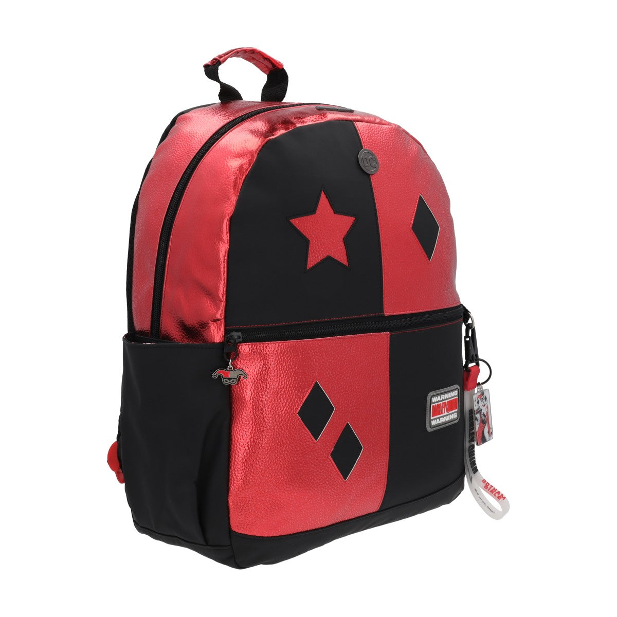 Mochila Harley Quinn rojo y negro