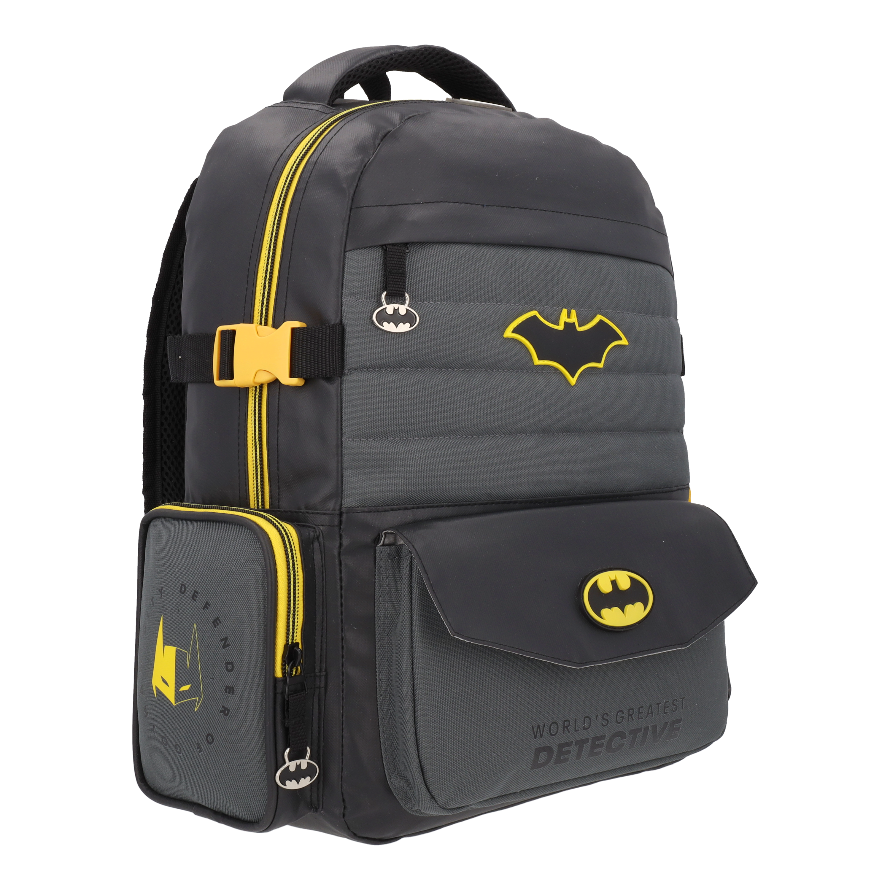 Mochila Escolar Batman World's Greatest Detective Negra