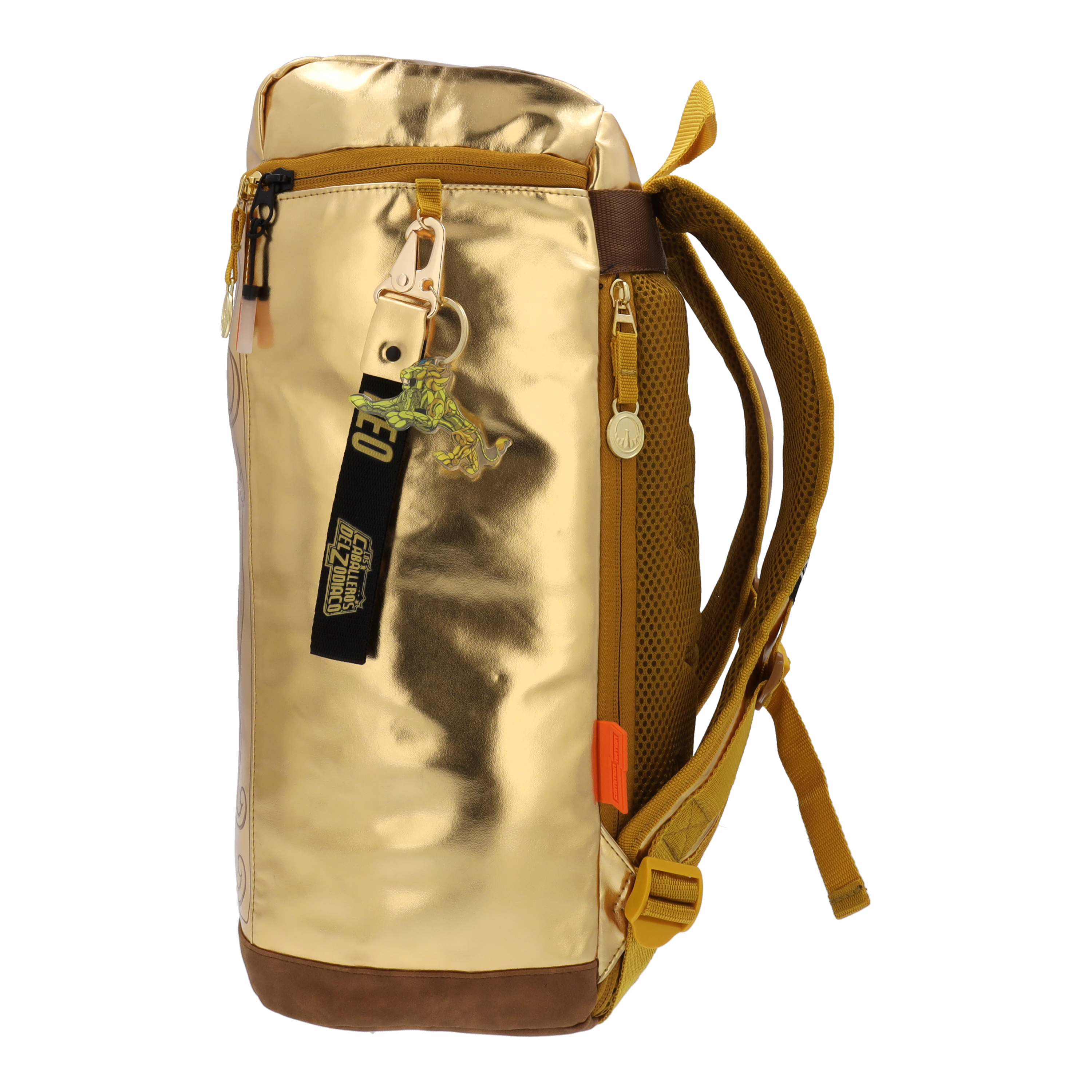 Mochila Armadura Dorada Caballeros del Zodiaco Leo