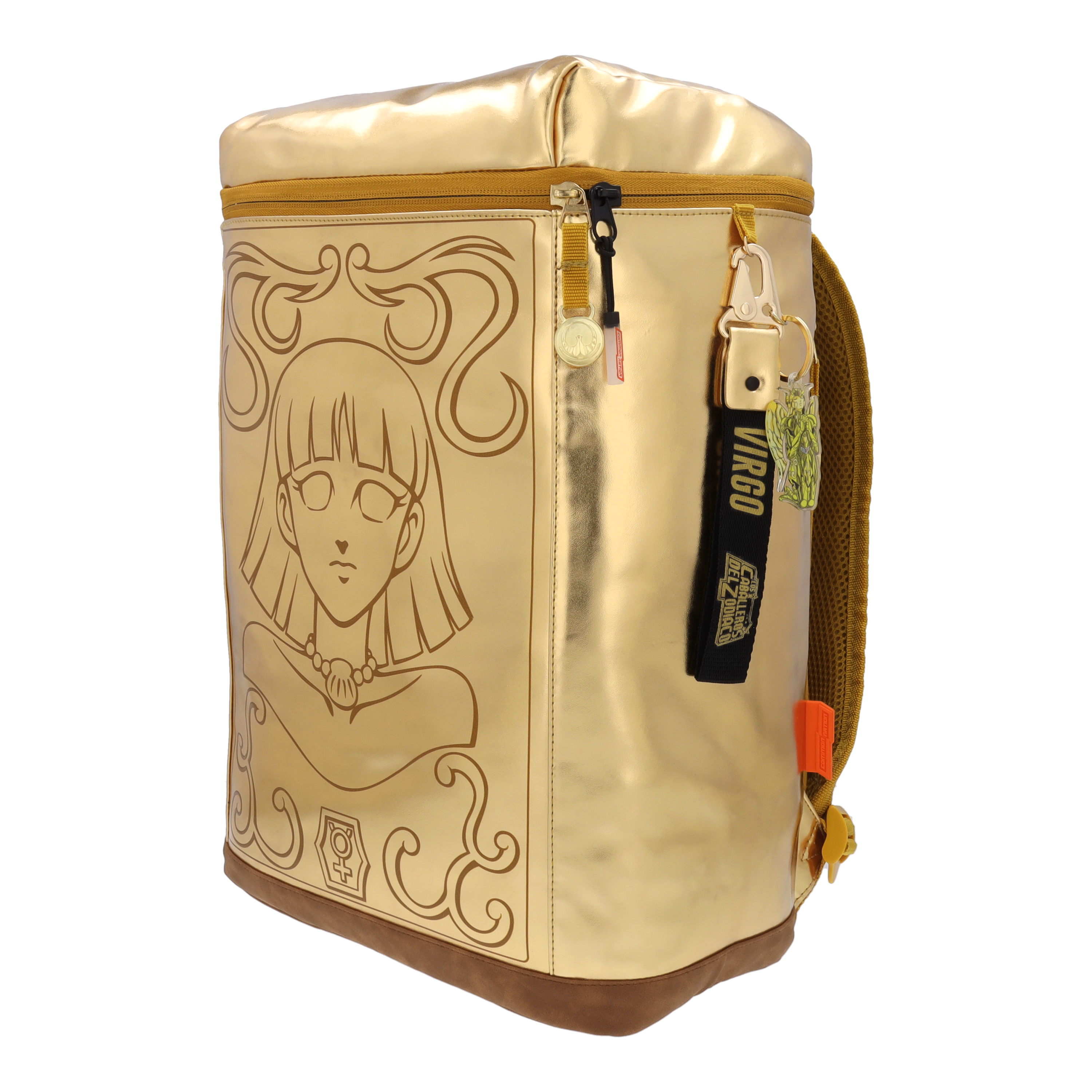 Mochila Armadura Dorada Caballeros del Zodiaco Leo