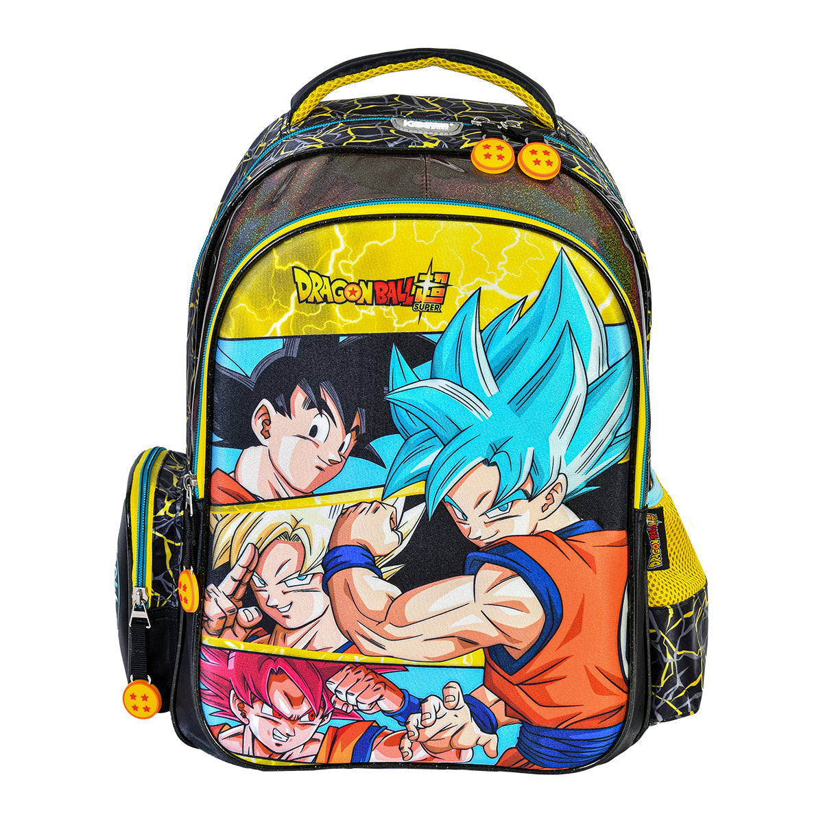 Mochila Escolar Dragon Ball Goku Transformaciones. Yadatex