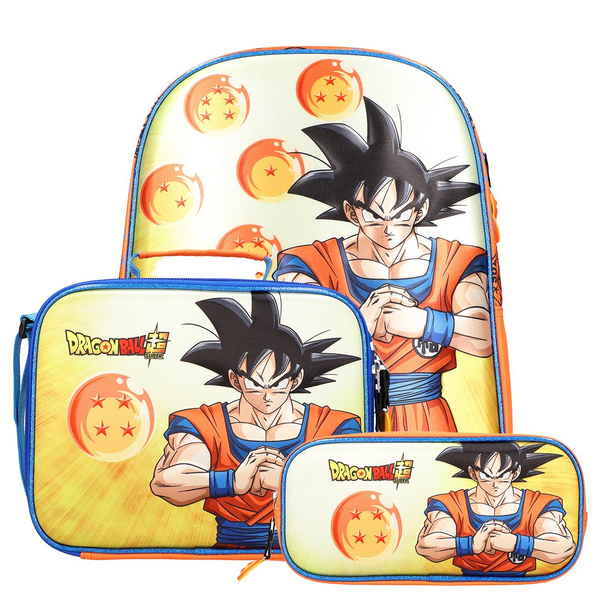 Set Mochila, Lonchera y Lapicera Dragon Ball Esferas del Dragon
