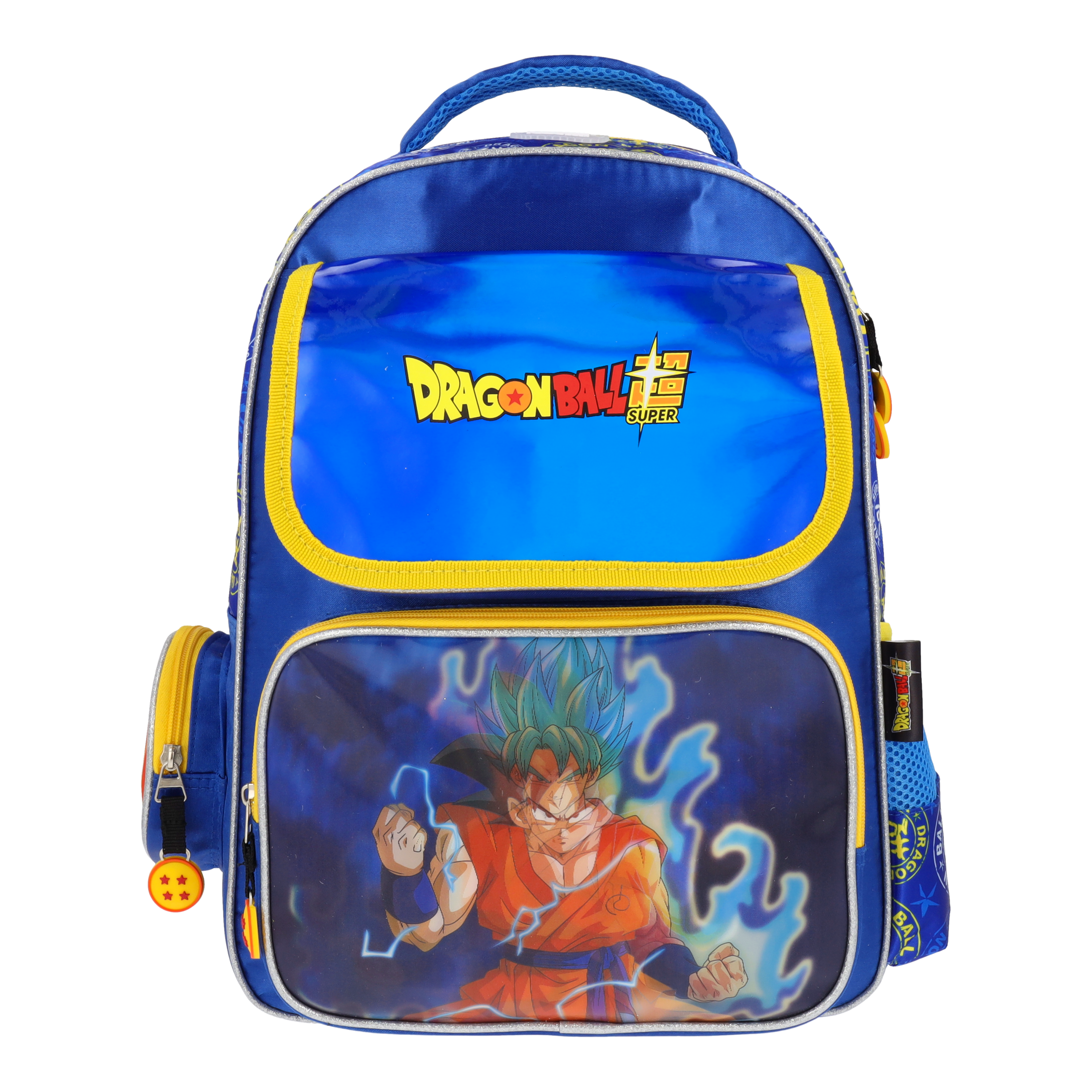 Set Mochila y Estuchera Escolar Dragon Ball Goku SSJ Blue Lenticular