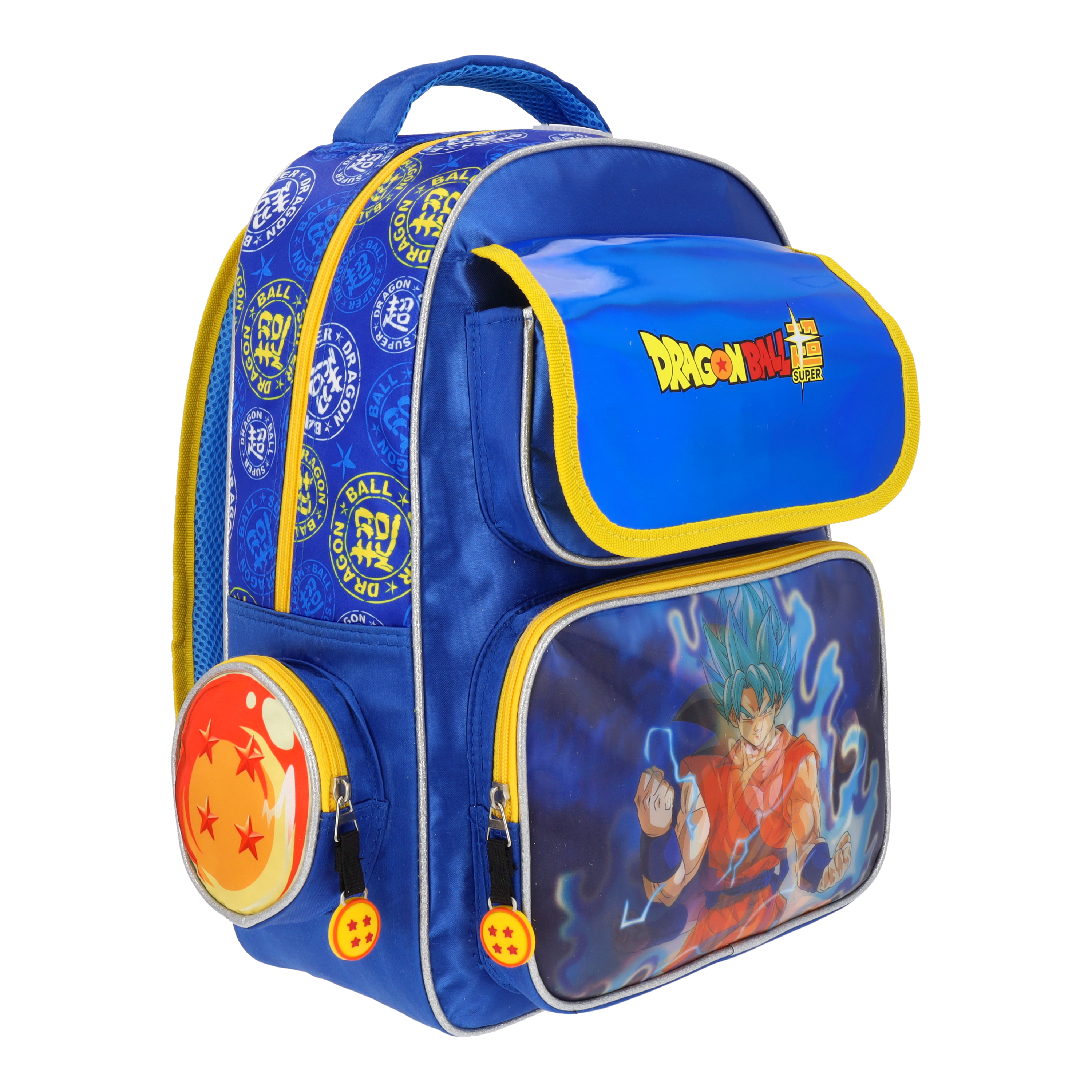 Set Mochila y Estuchera Escolar Dragon Ball Goku SSJ Blue Lenticular