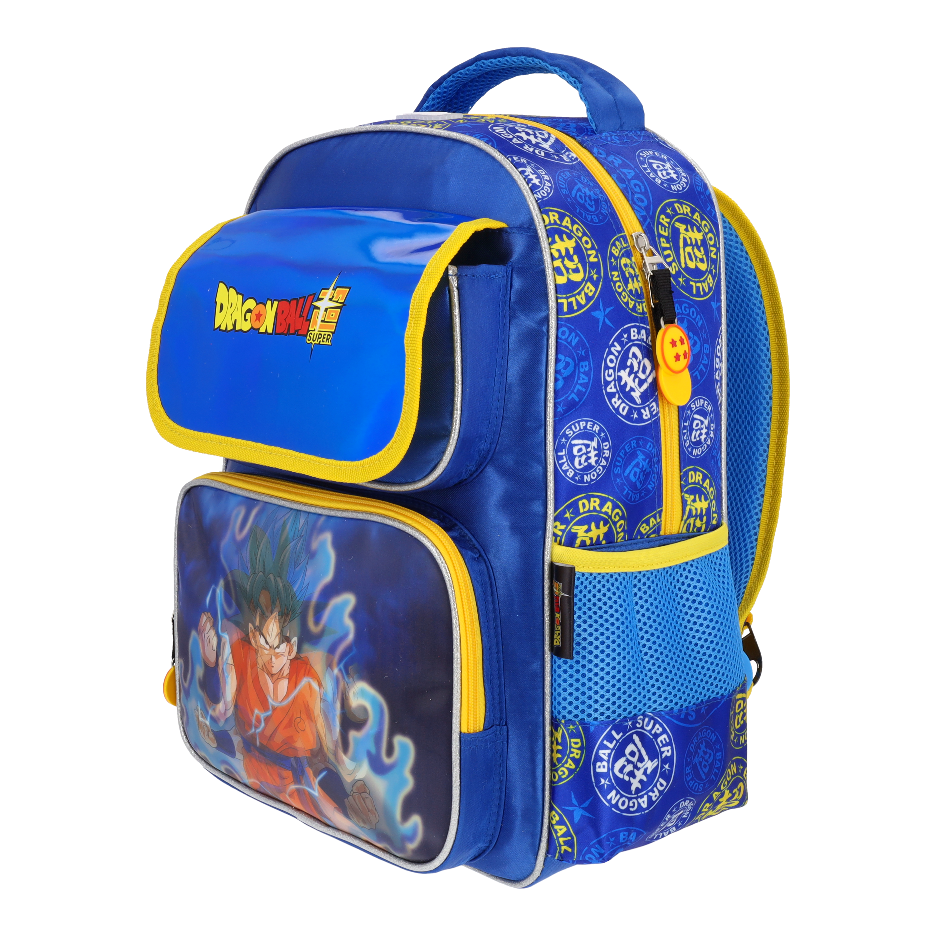 Set Mochila y Estuchera Escolar Dragon Ball Goku SSJ Blue Lenticular
