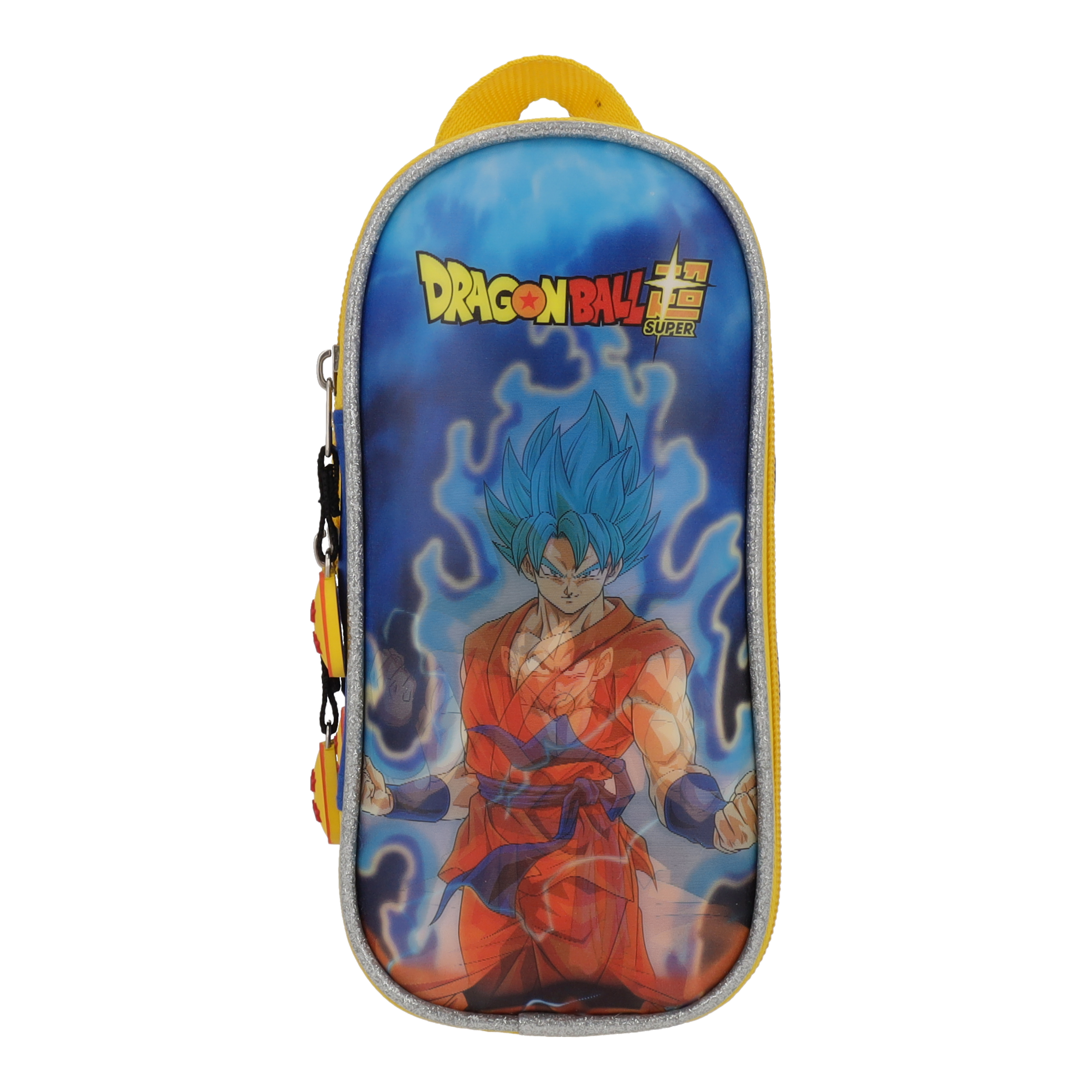 Set Mochila y Estuchera Escolar Dragon Ball Goku SSJ Blue Lenticular