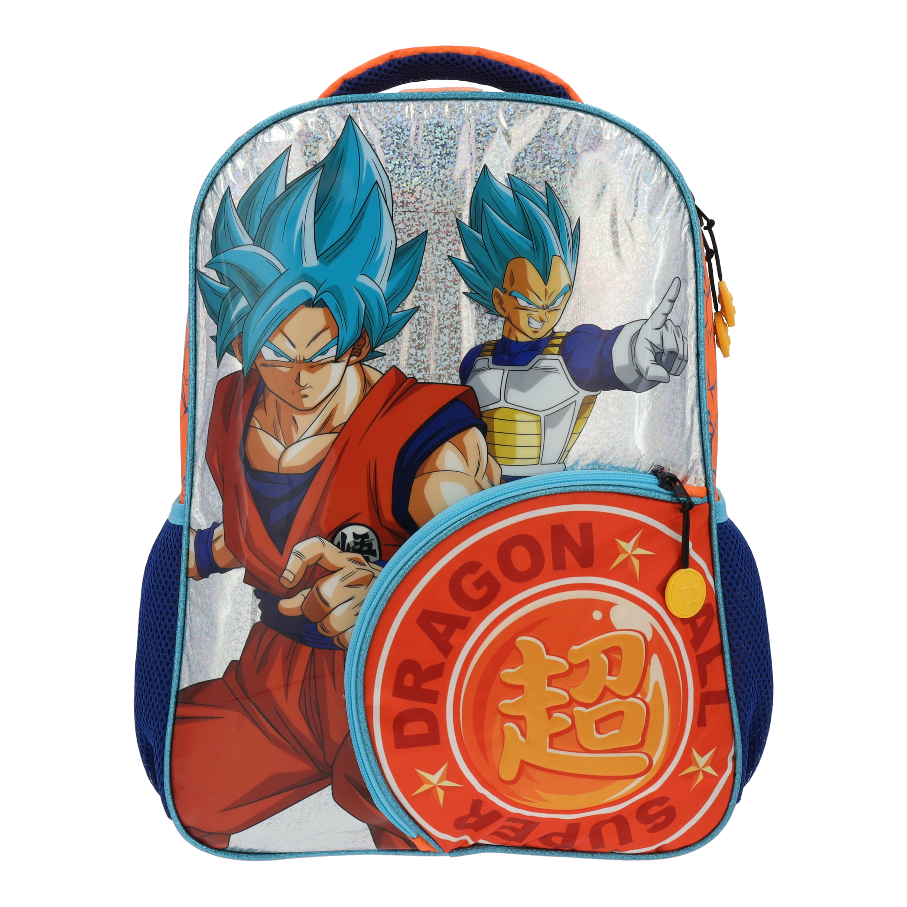 Set Mochila, Lonchera y Lapicera Escolar Dragon Ball Nivel Dios