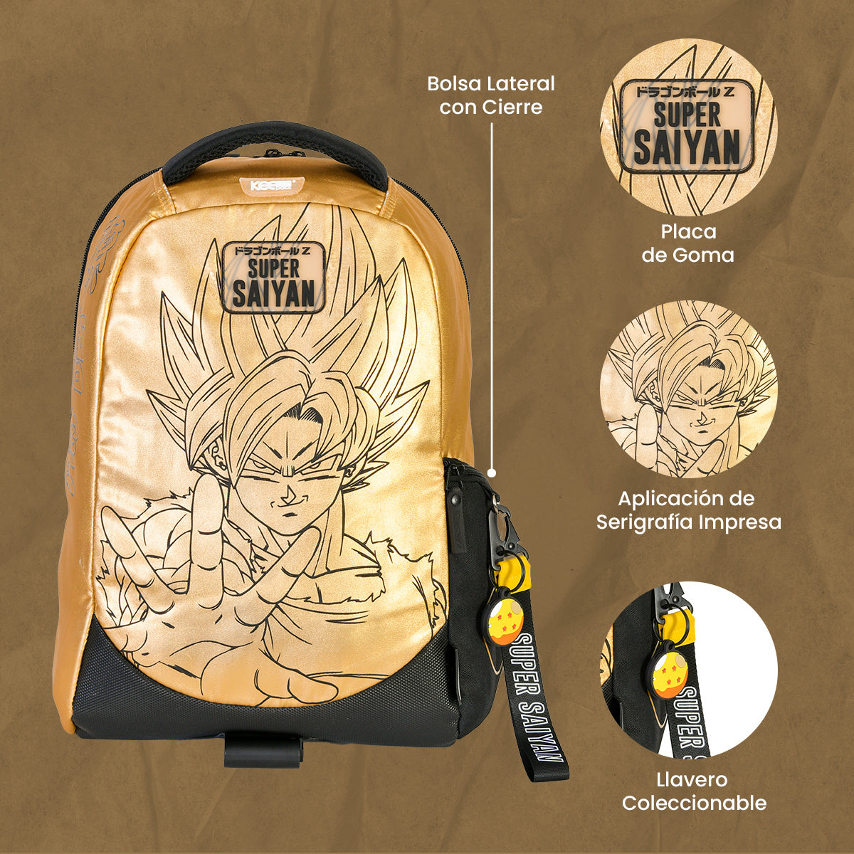 Mochila Goku Super Sayajin Dragon Ball