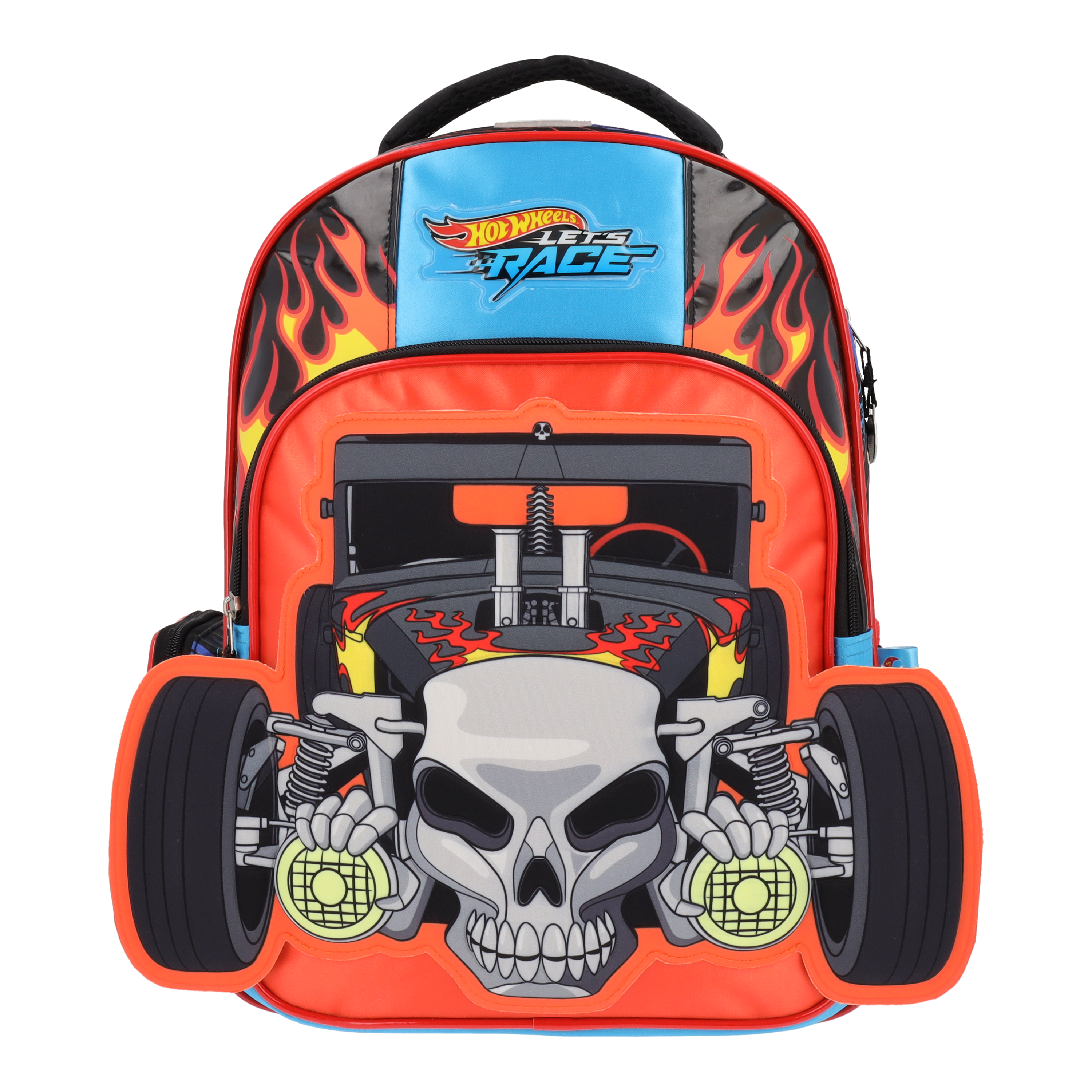 Set Escolar Mochila y Estuchera Hot Wheels Let's Race