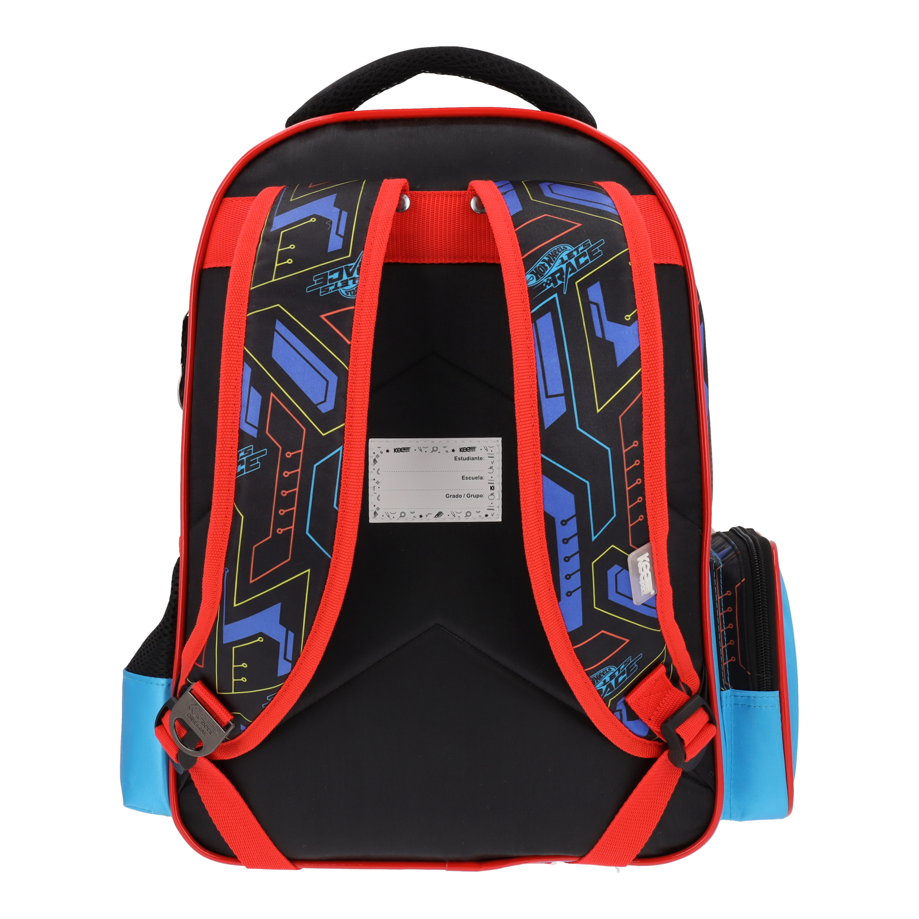 Set Escolar Mochila y Estuchera Hot Wheels Let's Race
