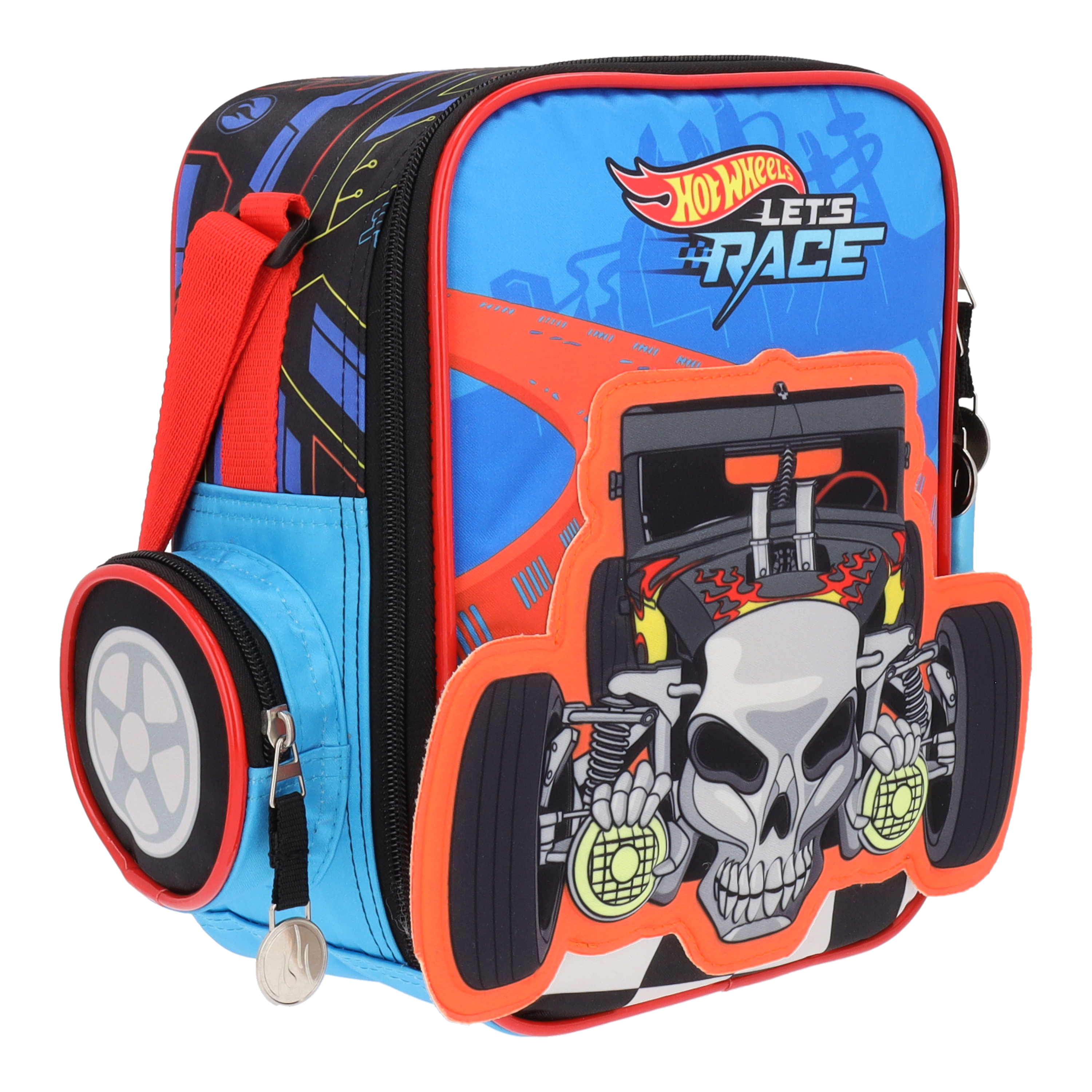 Set Escolar Mochila y Estuchera Hot Wheels Let's Race