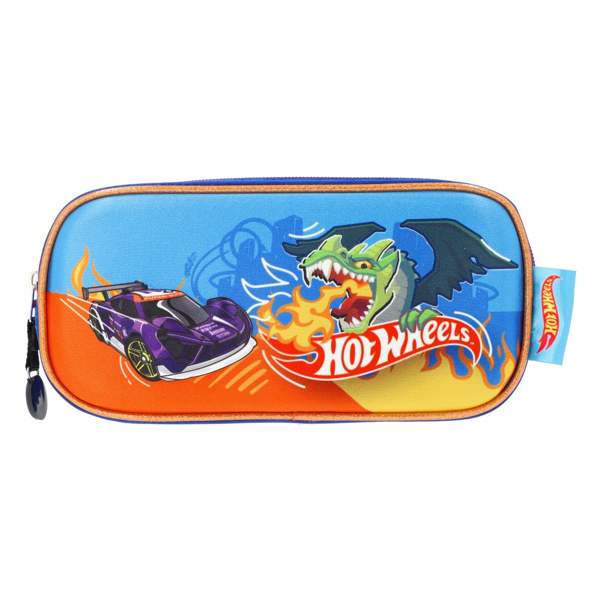 Set Escolar Mochila, Lonchera y Lapicera Hot Wheels Dragon Racer