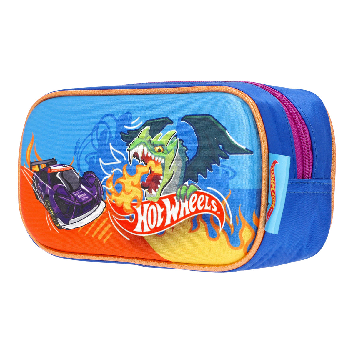 Set Escolar Mochila, Lonchera y Lapicera Hot Wheels Dragon Racer