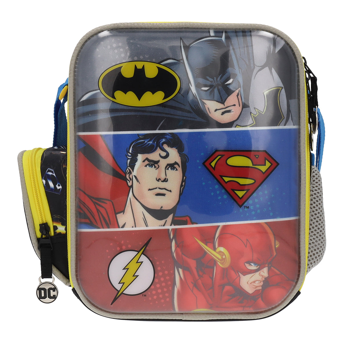 Set Mochila, Lonchera y Estuchera Escolar Justice League