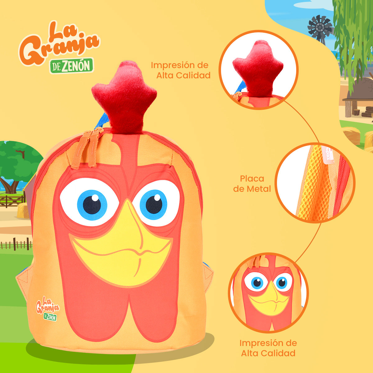 Mochila Preescolar Bartolito - La Granja de Zenón