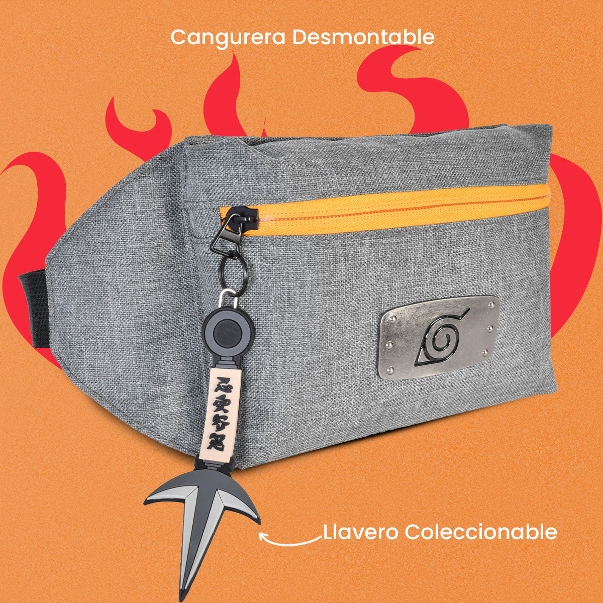 Mini Mochila Aldea de la hoja con Cangurera Desmontable - Limited Edición