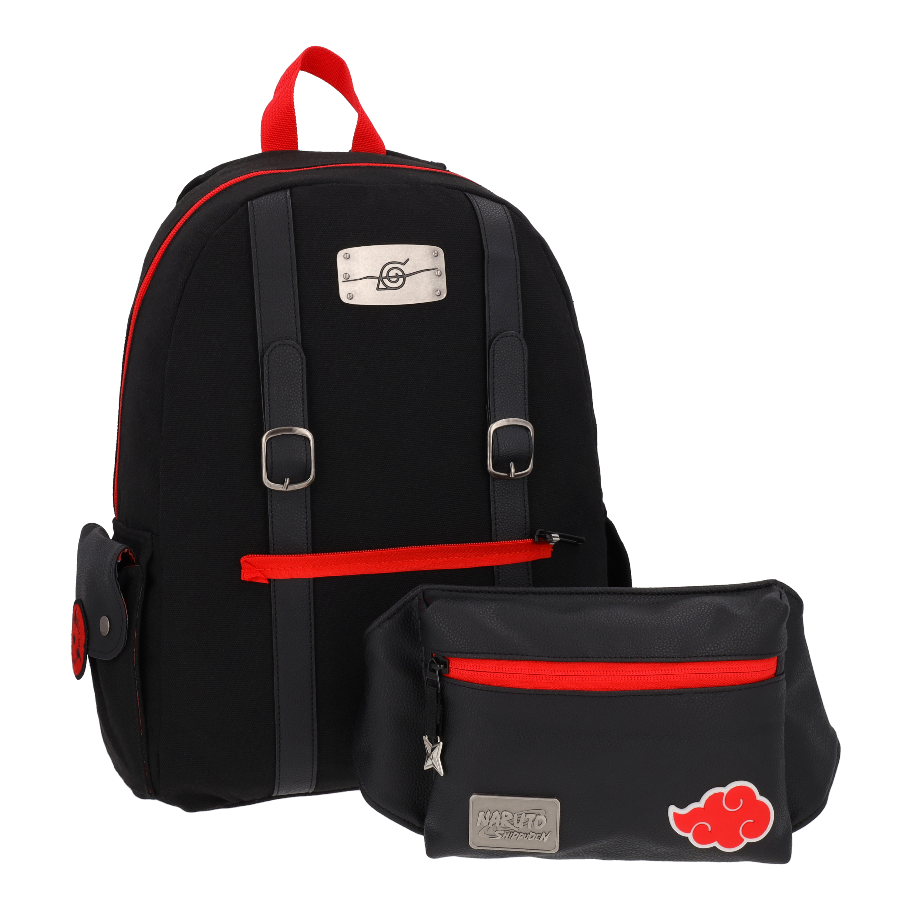 Mochila Urban Naruto de Nube Roja Akatsuki Negra