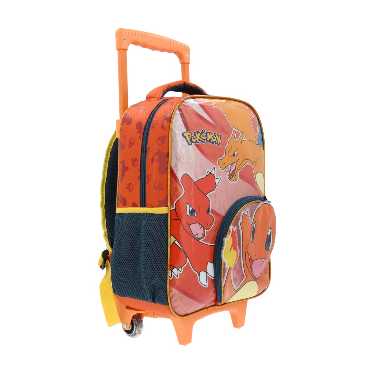 Mochila Escolar con Carrito Pokémon Tipo Fuego Edición 05