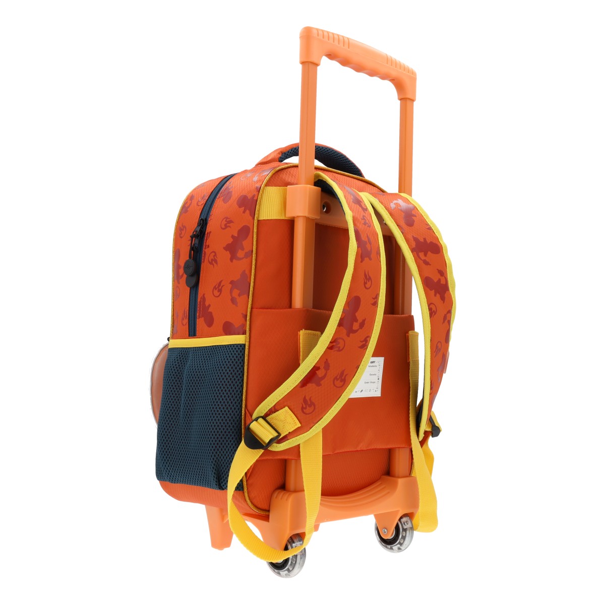 Mochila Escolar con Carrito Pokémon Tipo Fuego Edición 05