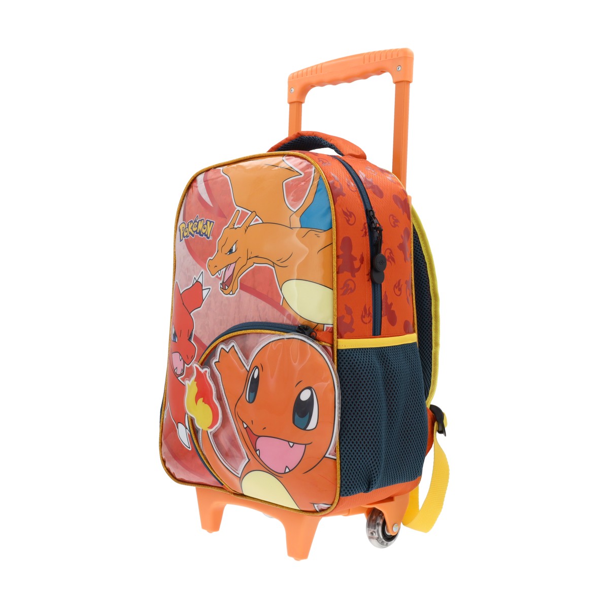 Mochila Escolar con Carrito Pokémon Tipo Fuego Edición 05