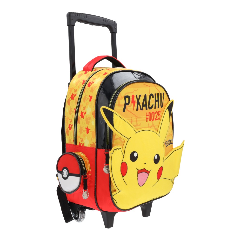 Mochila Escolar con Carrito Pokémon de Pikachu #0025