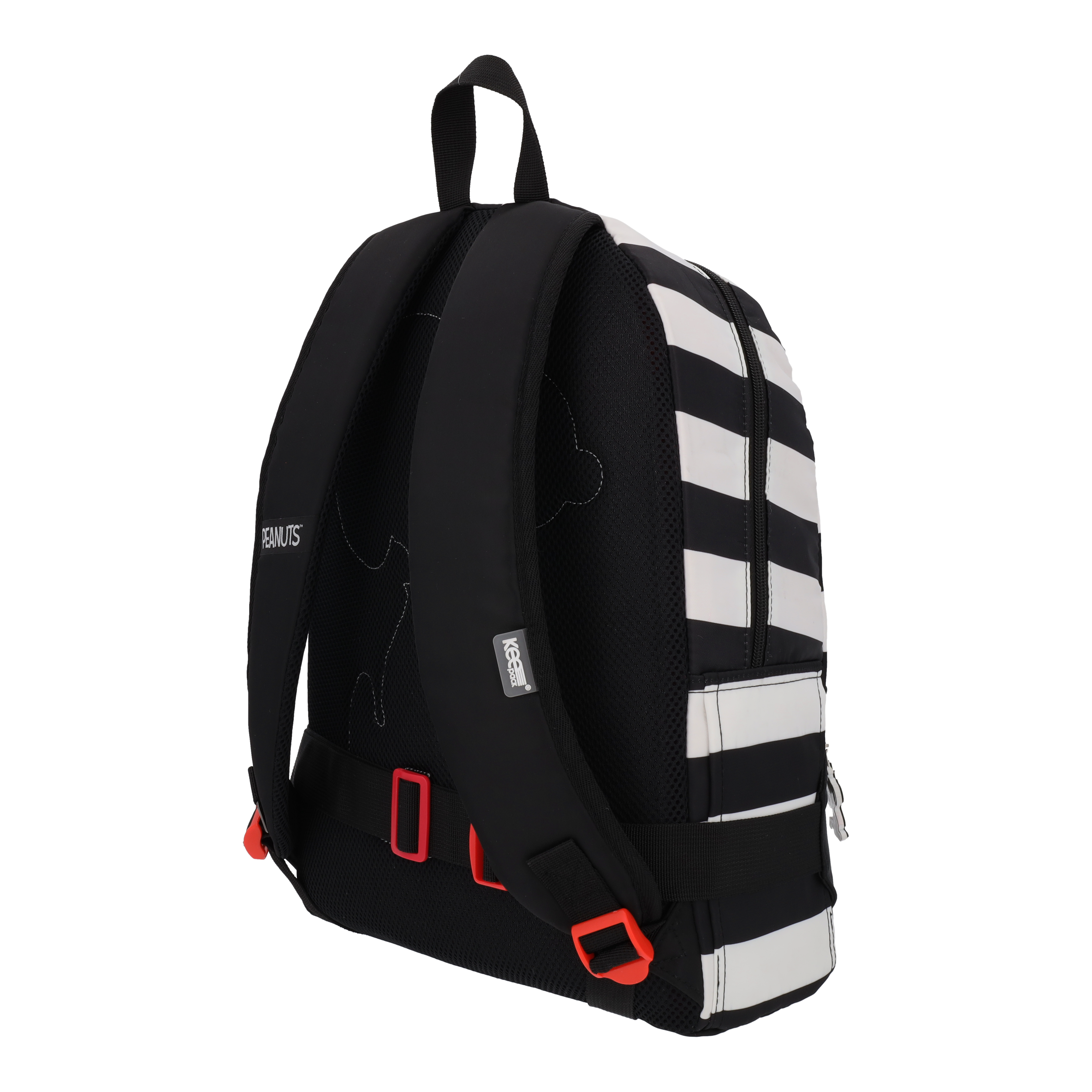 Mochila con cangurera Peanuts Snoopy Black and White
