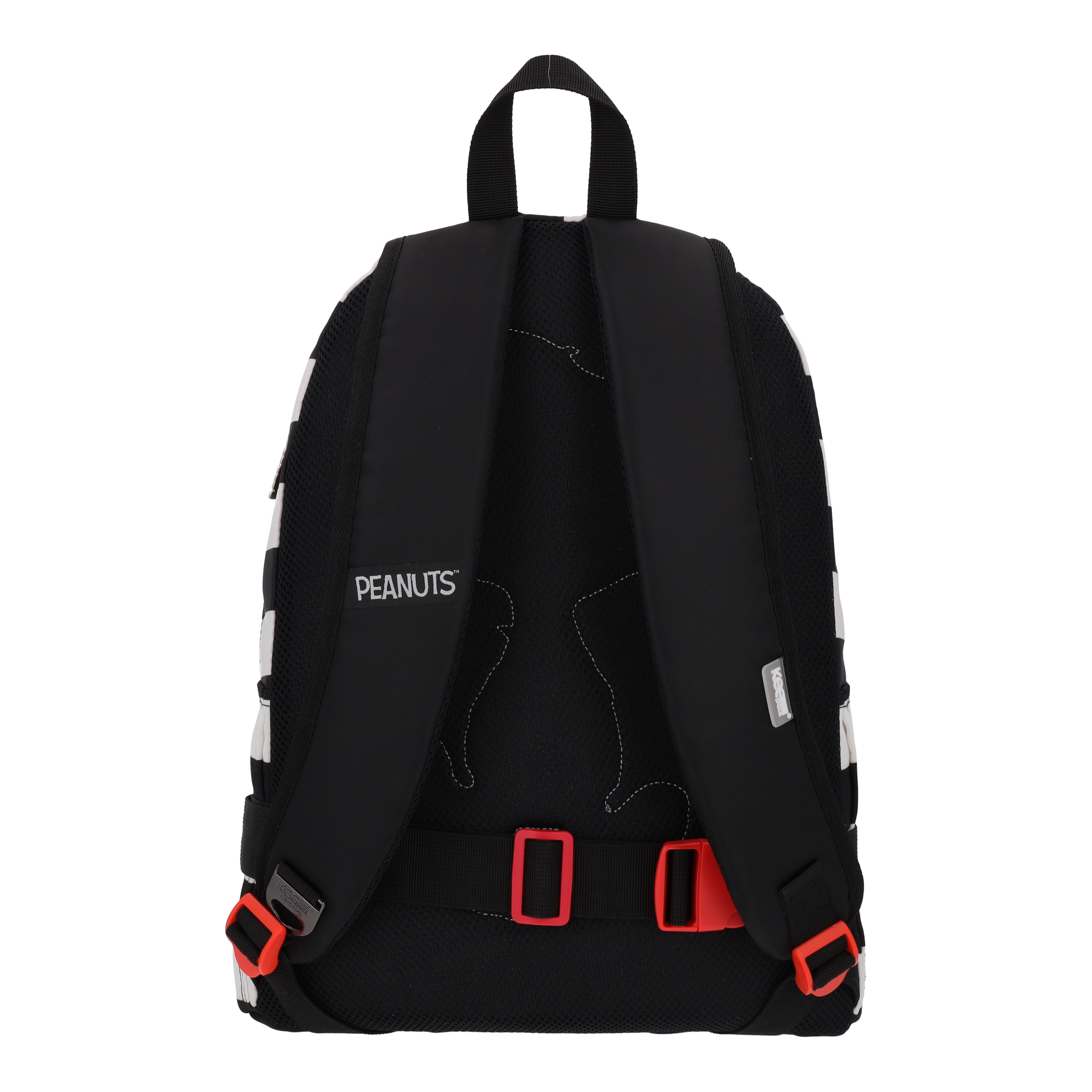 Mochila con cangurera Peanuts Snoopy Black and White
