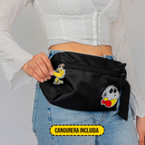 Mochila con cangurera Peanuts Snoopy Black and White