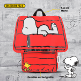 Mochila y Lapicera Snoopy Casa Roja