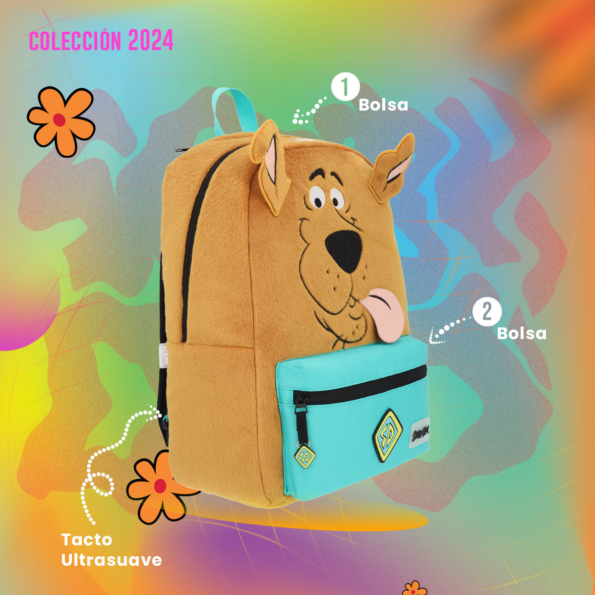 Mochila Scooby Doo Reversible