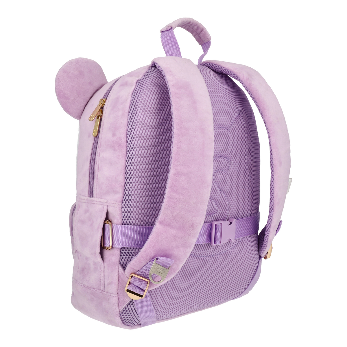 Mochila Squishmallows Panda Lila con cangurera incluida