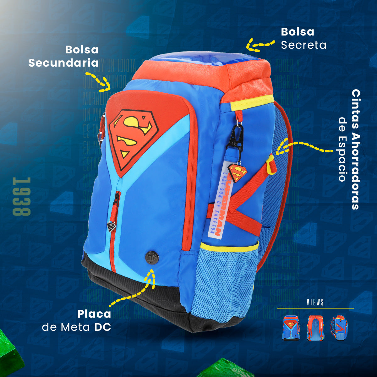 Mochila Premium Superman DC