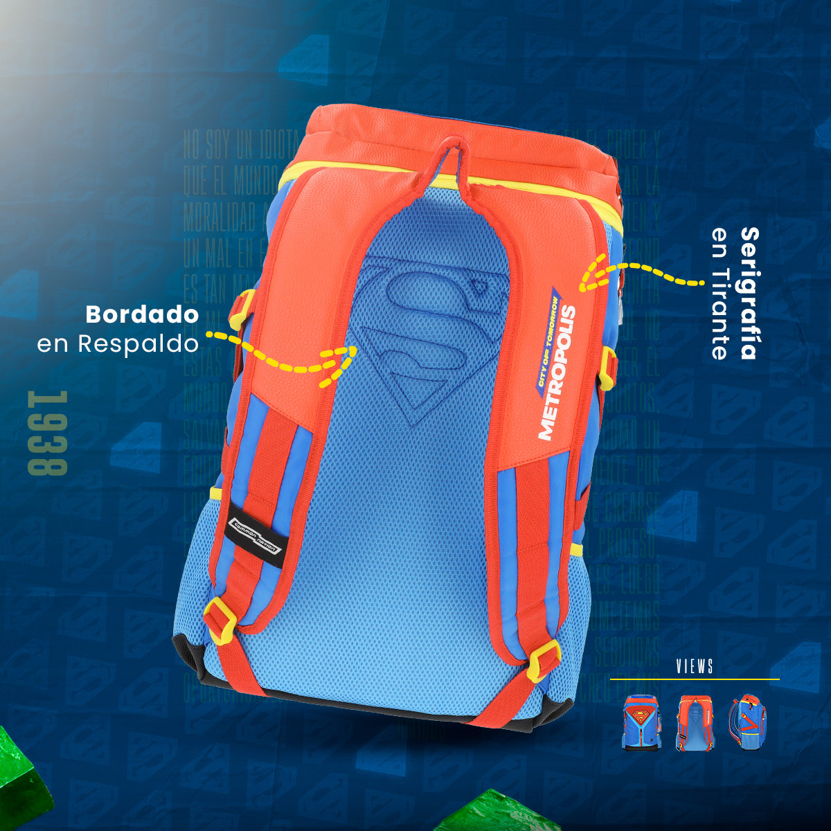 Mochila Premium Superman DC