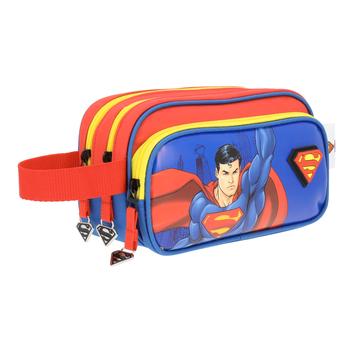Set Escolar Mochila y Lapicera Superman Con Capa