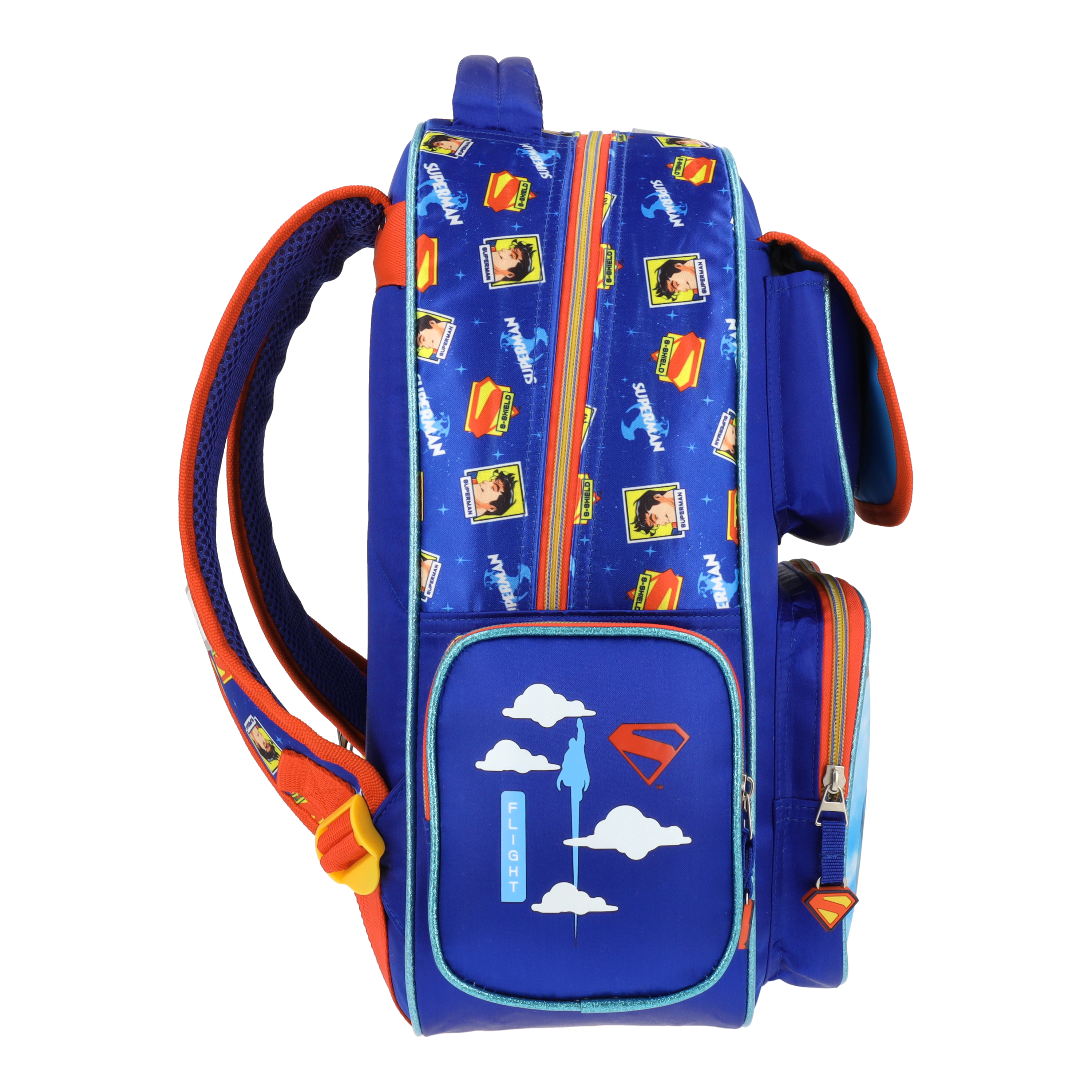 Set Mochila, Lonchera y Estuchera Escolar Superman Krypto Lenticular