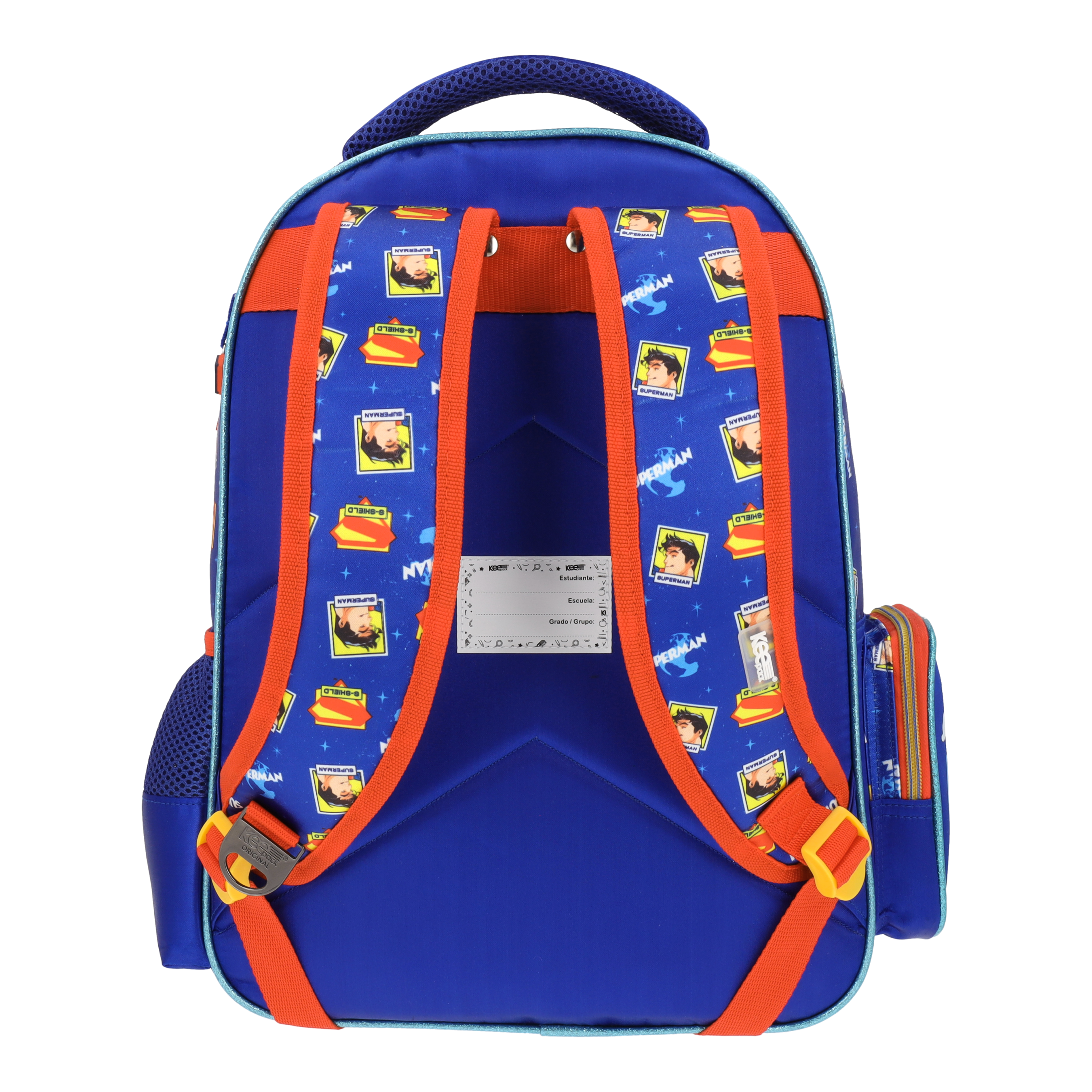 Set Mochila, Lonchera y Estuchera Escolar Superman Krypto Lenticular