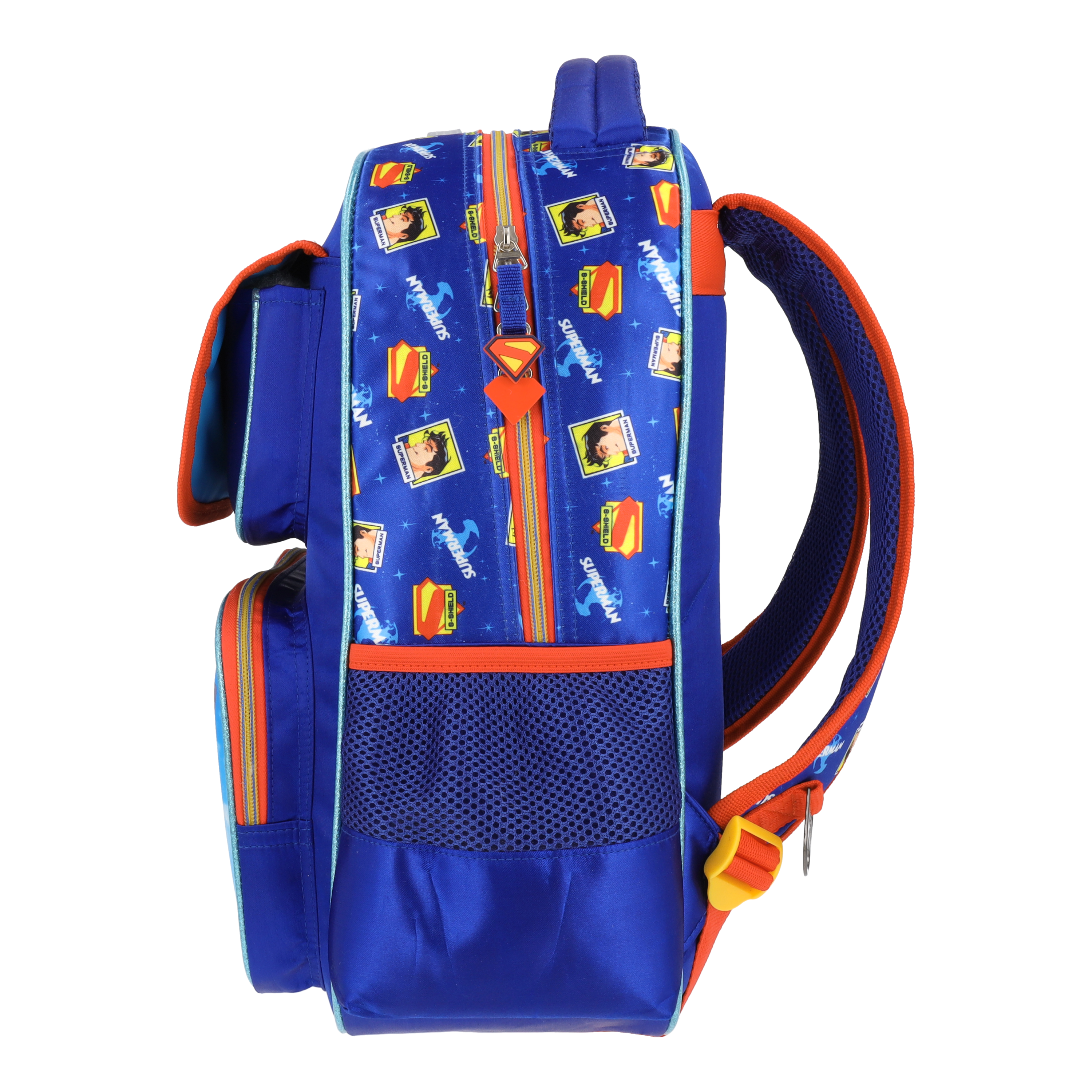 Set Mochila, Lonchera y Estuchera Escolar Superman Krypto Lenticular