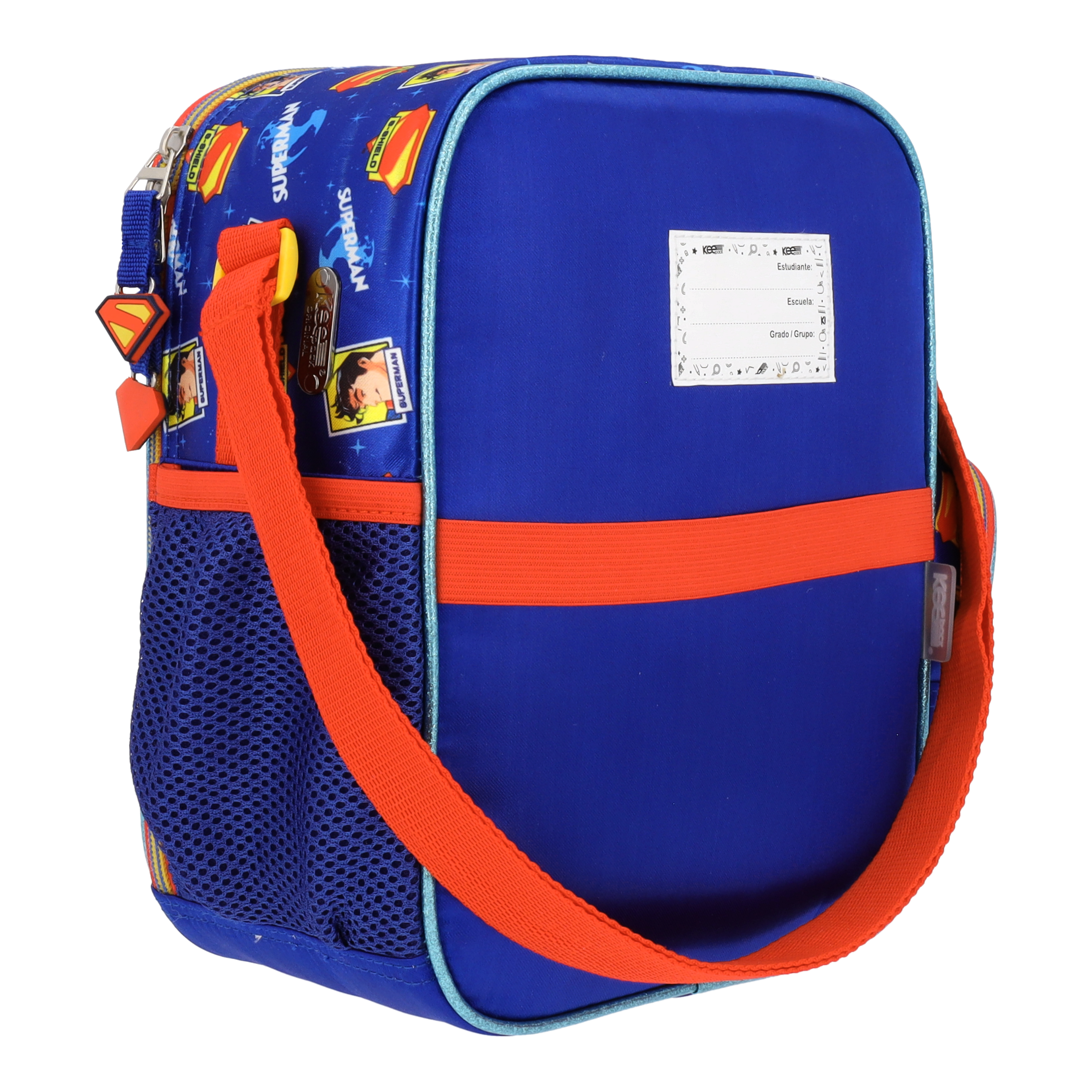 Set Mochila, Lonchera y Estuchera Escolar Superman Krypto Lenticular