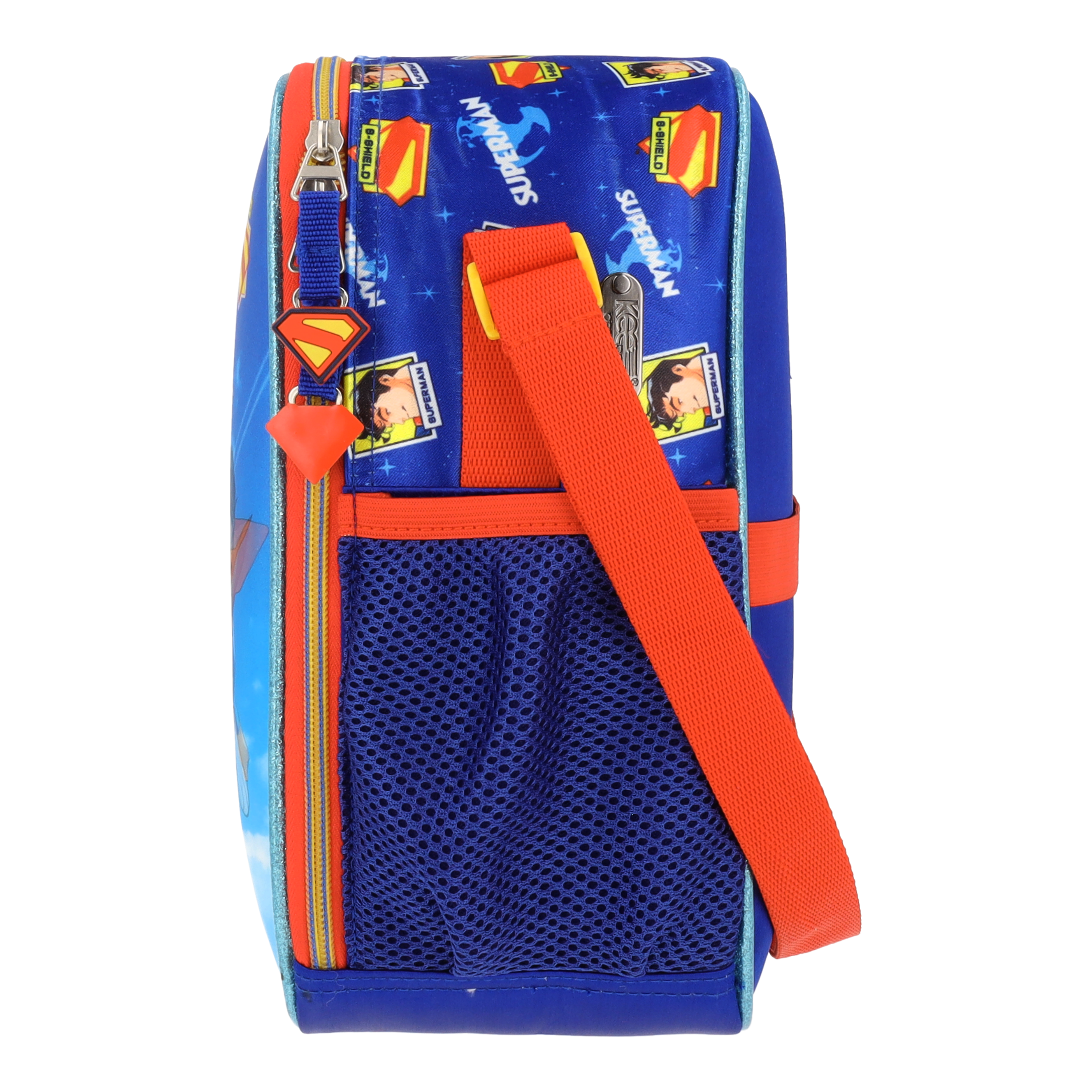 Set Mochila, Lonchera y Estuchera Escolar Superman Krypto Lenticular