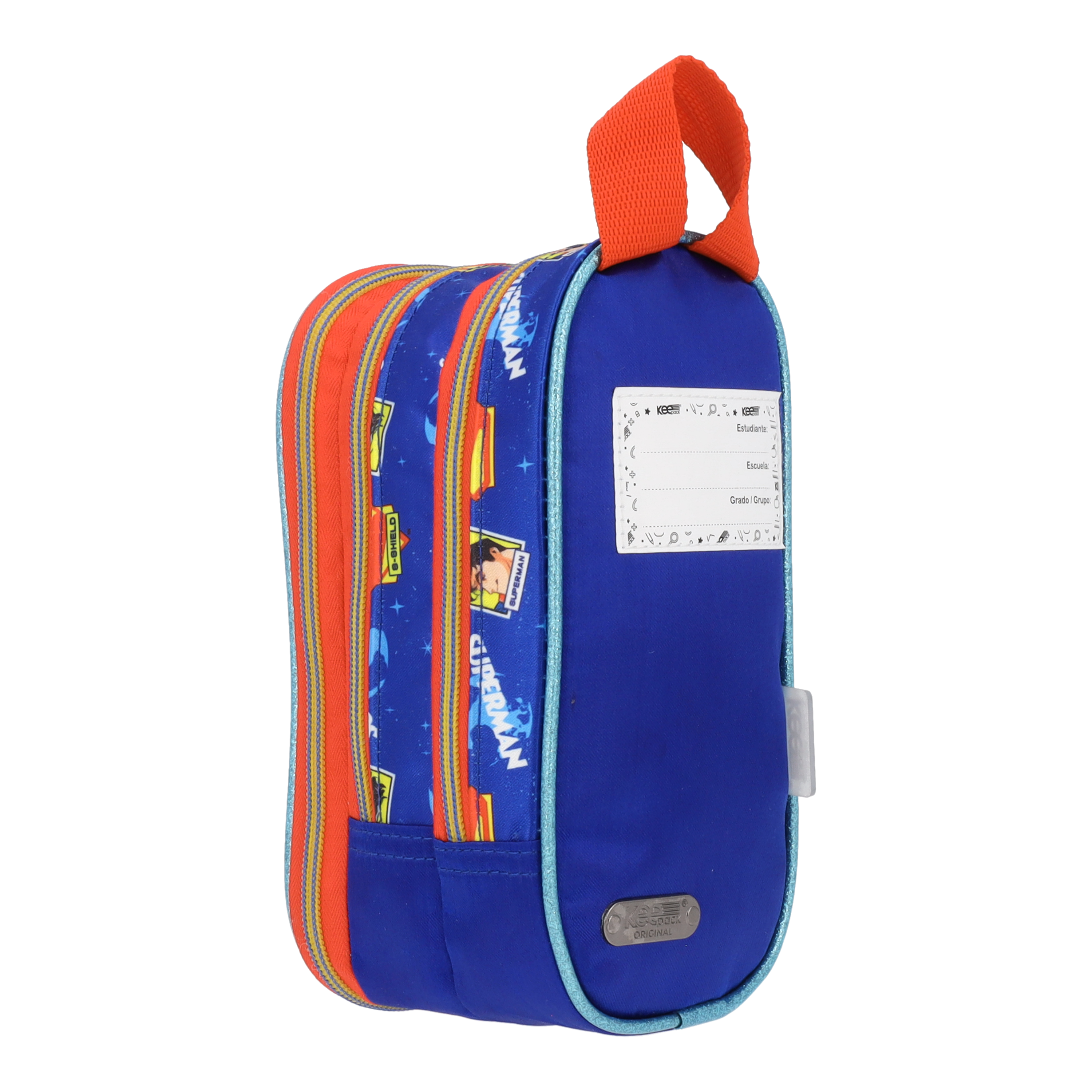 Set Mochila, Lonchera y Estuchera Escolar Superman Krypto Lenticular