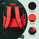 Mochila Escolar Among Us Red